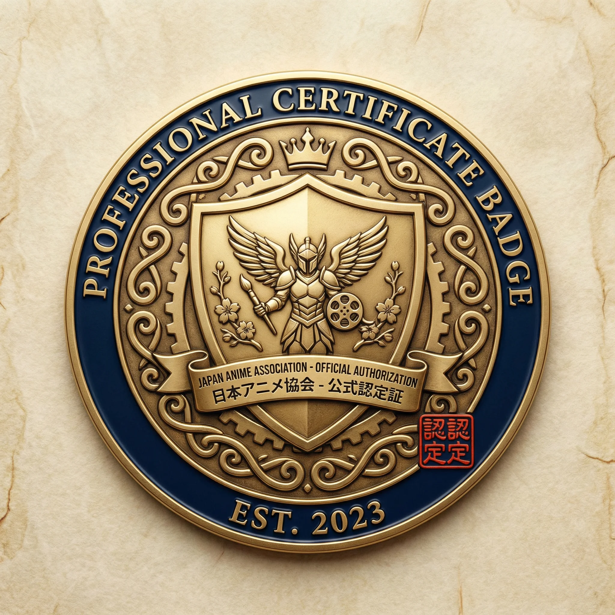 动漫协会授权认证徽章
